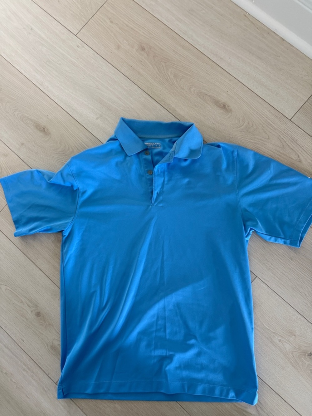 NIKE GOLF Light Blue Polo Shirt - Classic Men's Short Sleeve